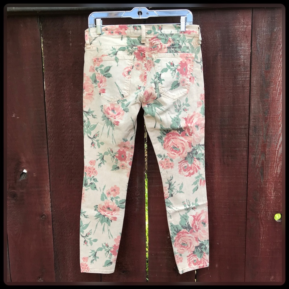 Current/Elliott Haystack floral skinny jeans - Picture 5 of 7